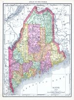 Maine, World Atlas 1913